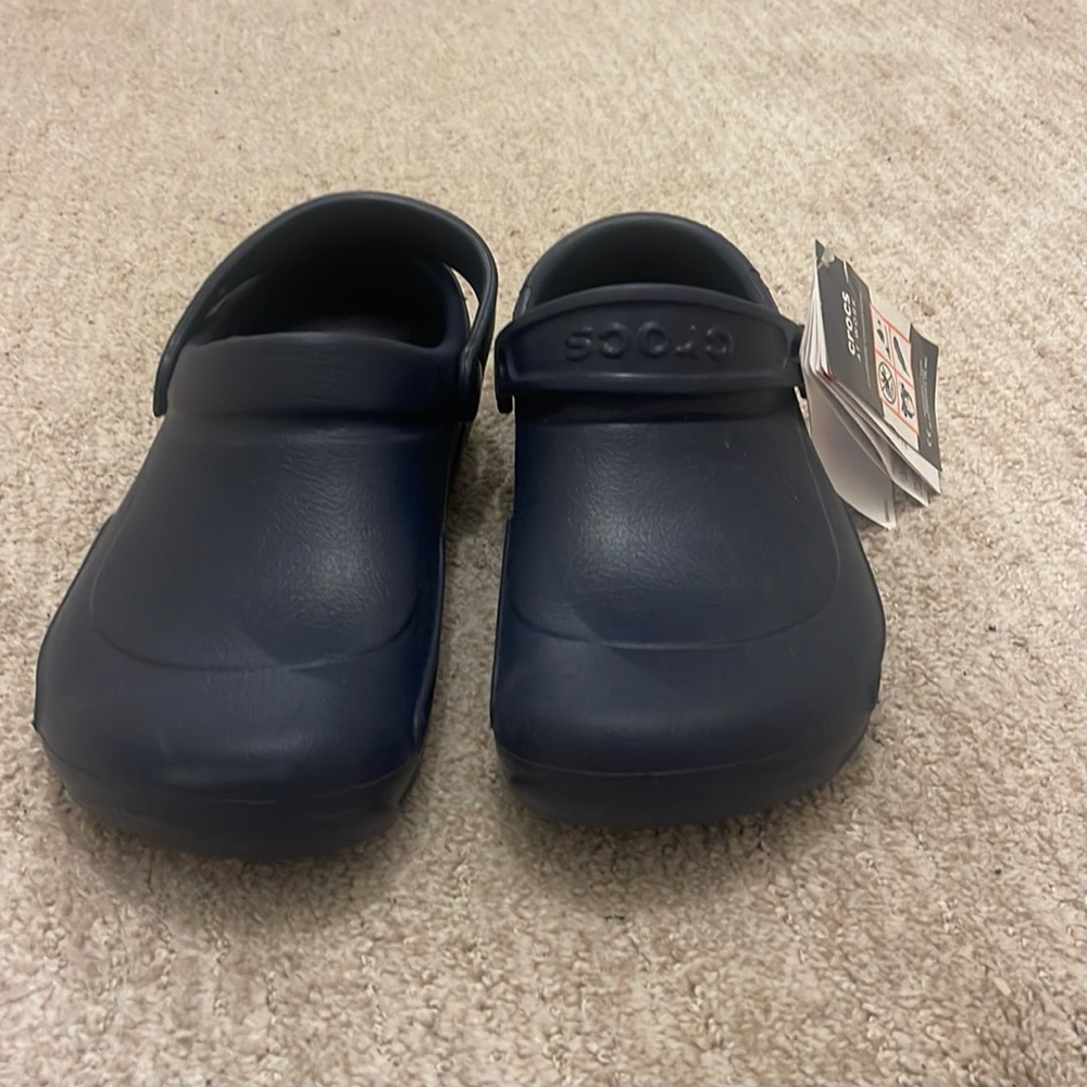 Navy blue crocs